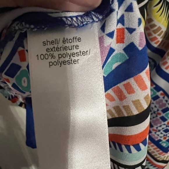 Reversible Maurice's Multi-colour and Navy BlueSleeveless Blouse -Medium NWOT - Picture 6 of 7